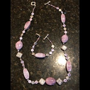 Beaded Necklace & Bracelet